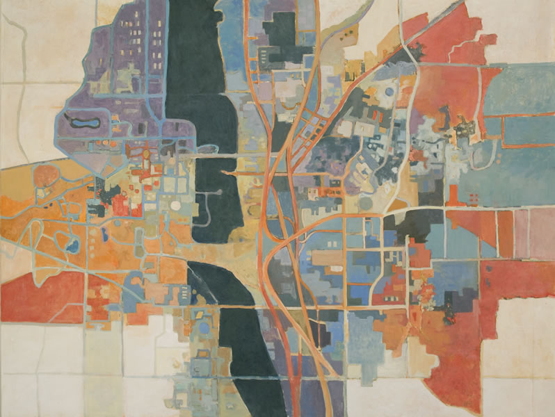 Sprawl, painting by Alison Berry